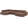 Ecksofa in U-Form TROPEA links braun