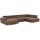 Ecksofa in U-Form TROPEA, rechts, braun