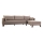 Ecksofa KORFU in L‑Form, cremefarben, rechts