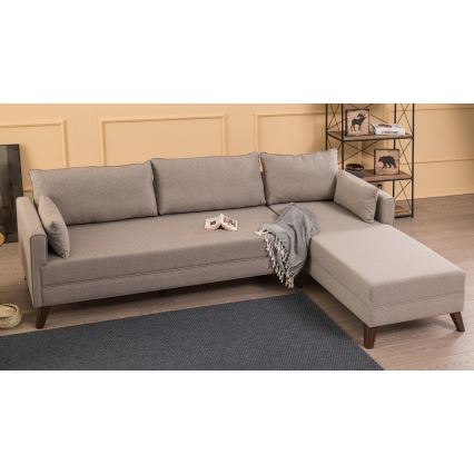Ecksofa KORFU in L‑Form, cremefarben, rechts