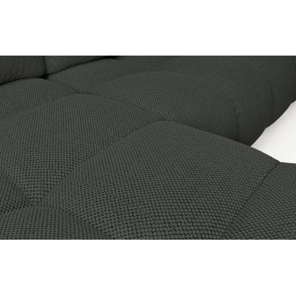 Ecksofa ALMADA mit Schlaffunktion und Stauraum in L-Form, links, Anthrazit