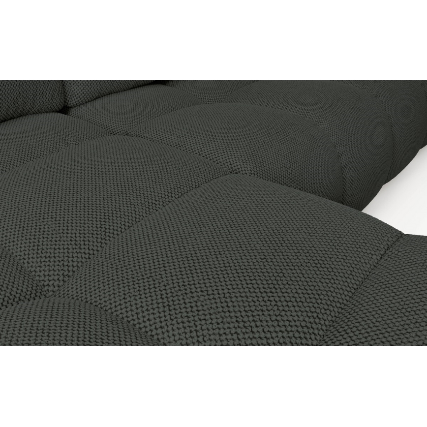 Ecksofa ALMADA mit Schlaffunktion und Stauraum in L-Form, links, Anthrazit