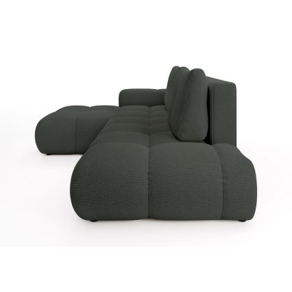 Ecksofa ALMADA mit Schlaffunktion und Stauraum in L-Form, links, Anthrazit