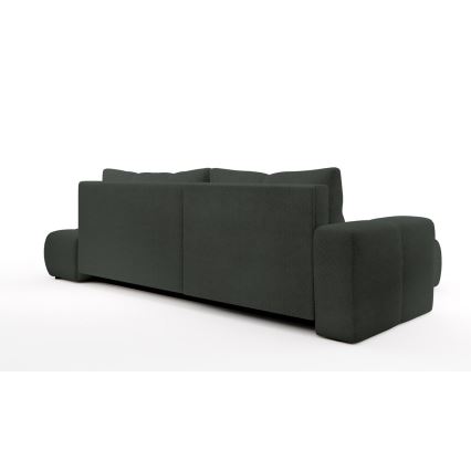 Ecksofa ALMADA mit Schlaffunktion und Stauraum in L-Form, links, Anthrazit
