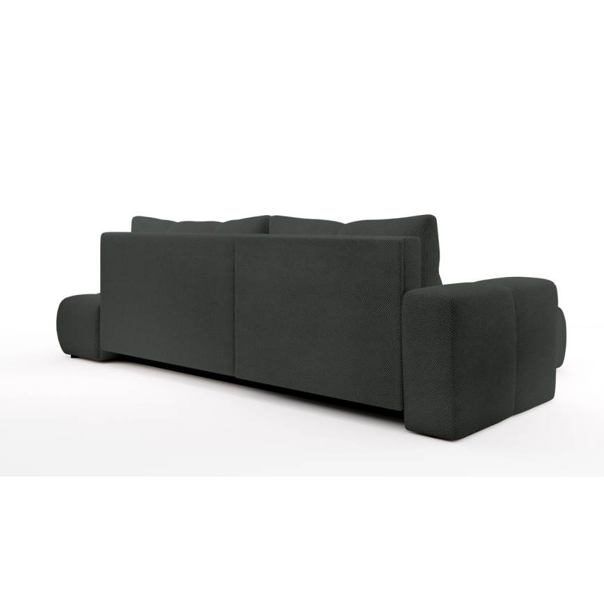 Ecksofa ALMADA mit Schlaffunktion und Stauraum in L-Form, links, Anthrazit