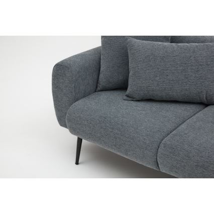 Ecksofa PISA, L‑Form, rechts, grau