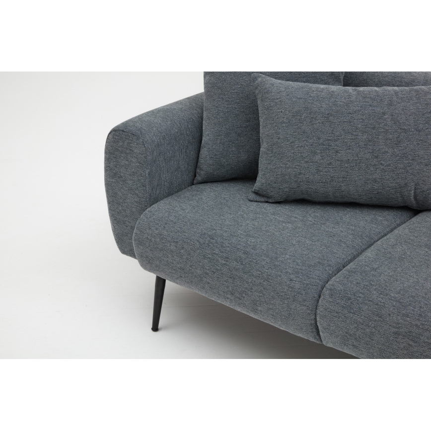 Ecksofa PISA, L‑Form, rechts, grau