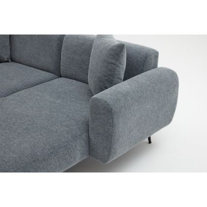 Ecksofa PISA, L‑Form, rechts, grau
