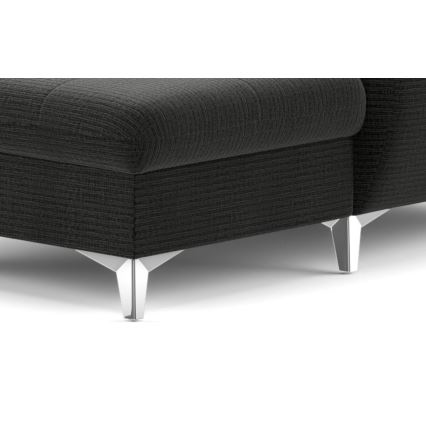 Eck-Schlafsofa mit Stauraum in U-Form CATANIA links, Graphit