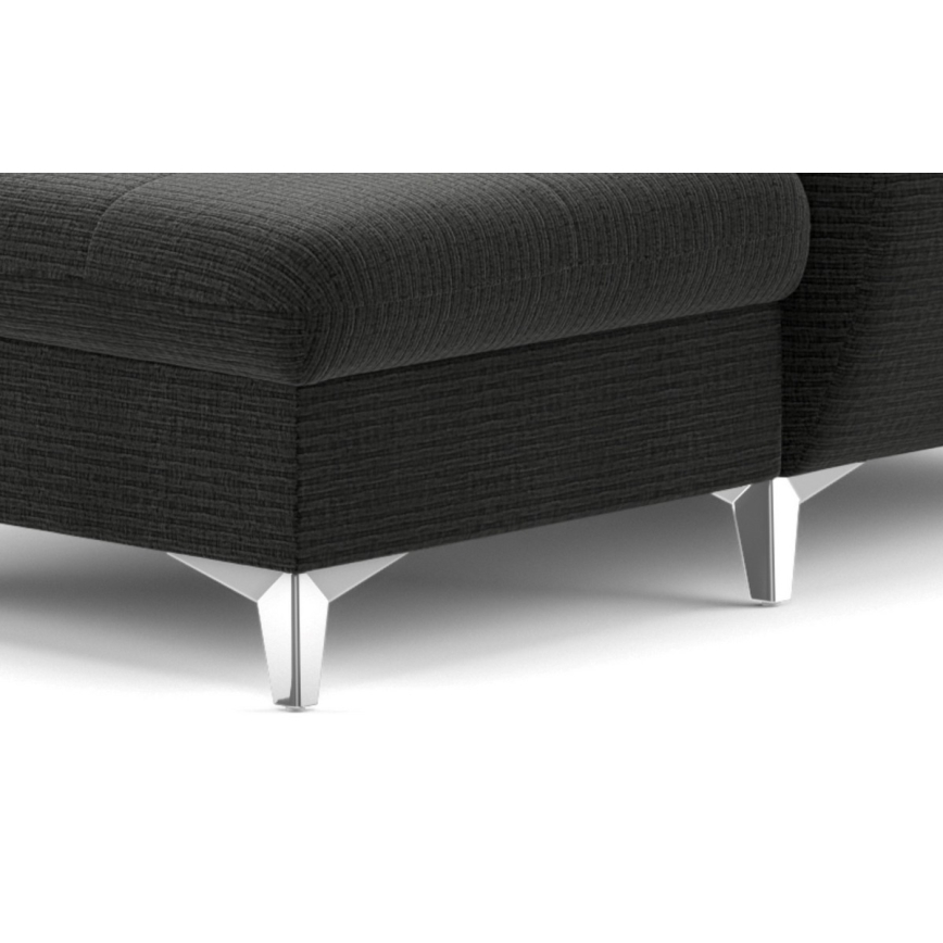 Eck-Schlafsofa mit Stauraum in U-Form CATANIA links, Graphit