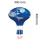 Ecolite DHL96 - Lampenschirm blau fliegender Ballon E27 400x400 mm