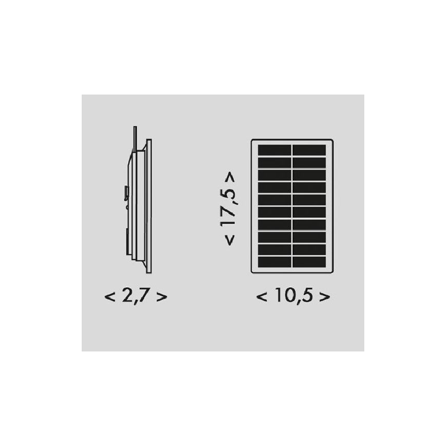 LED-Solarstreifen 3,7V 2400 mAh 5 m IP65