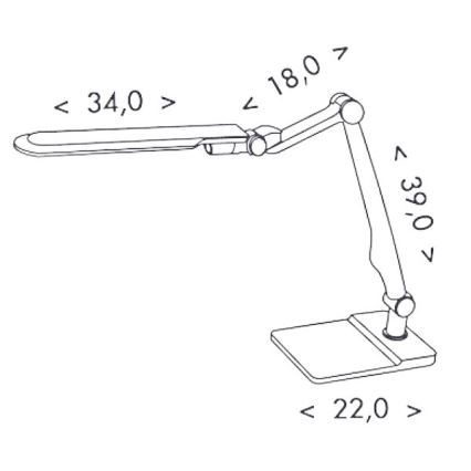 LED Dimmbare Tischlampe MATRIX LED/10W/230V