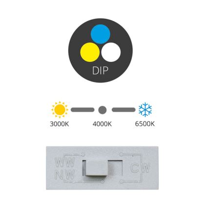 LED-Einbauleuchte TINA LED/24W/230V 3000/4000/6500K d 17,5 cm weiß