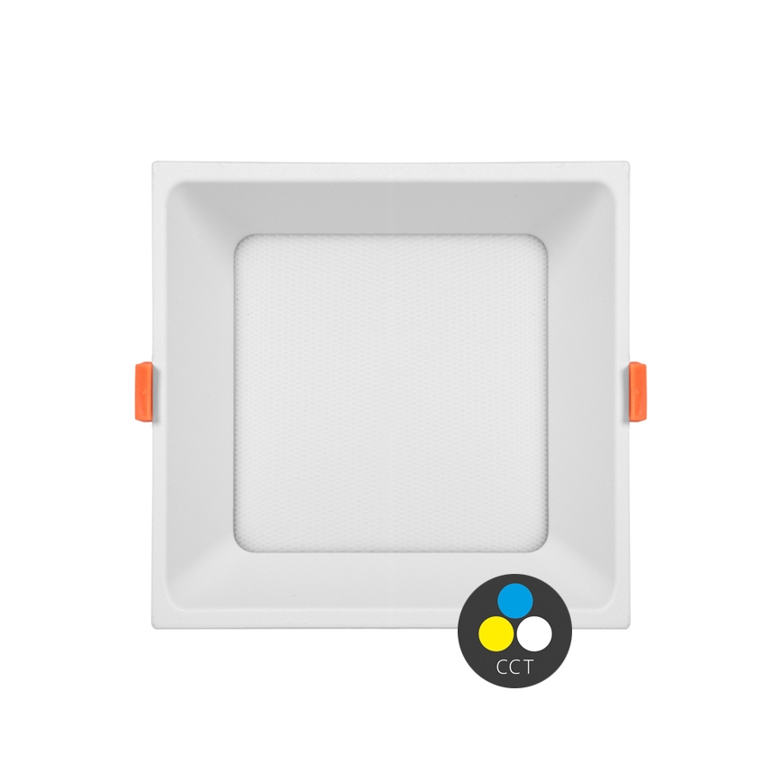 LED-Einbauleuchte für Badezimmer TONY LED/24W/230V 3000/4000/6500K 17x17 cm IP44 weiß