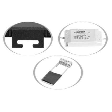 LED-Einbauleuchte für Badezimmer LADA LED/6W/230V 3000/4000/6000K d 12 cm IP44 weiß