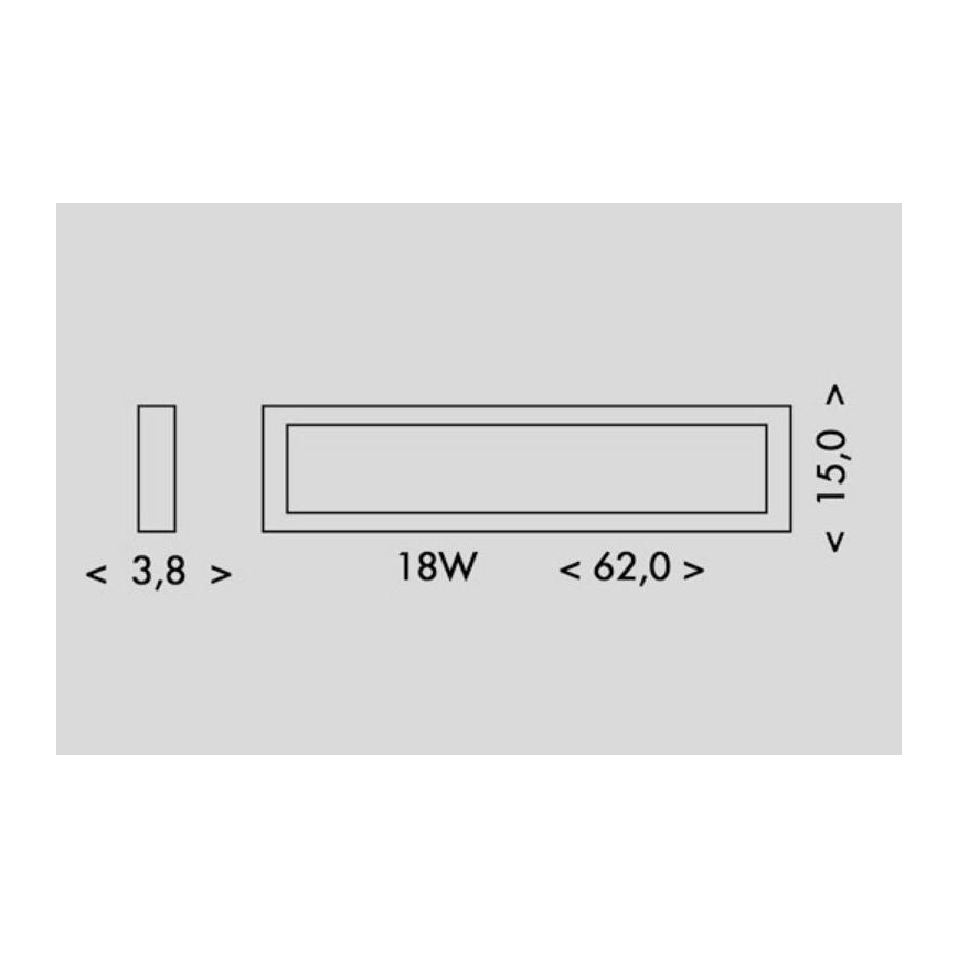 LED-Deckenleuchte PILO LED/18W/230V 4100K 62 cm weiß