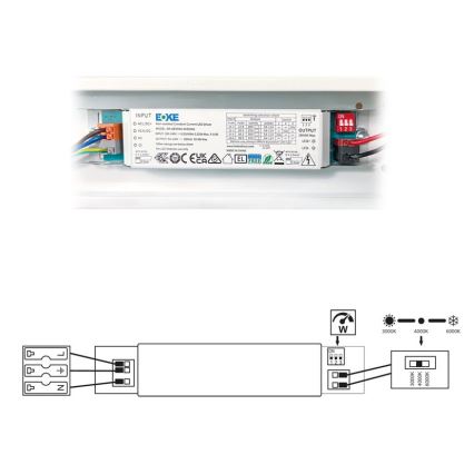 LED-Leuchtstofflampe VELO LED/36/48/60W/230V 3000/4000/6000K 150 cm weiß