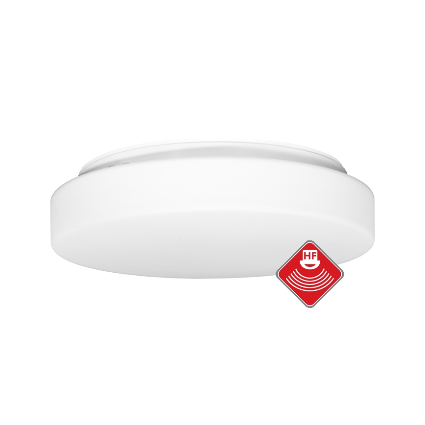 Outdoor-Deckenleuchte mit Sensor HECTOR 2xE27/60W/230V d 40 cm IP44 opal weiß