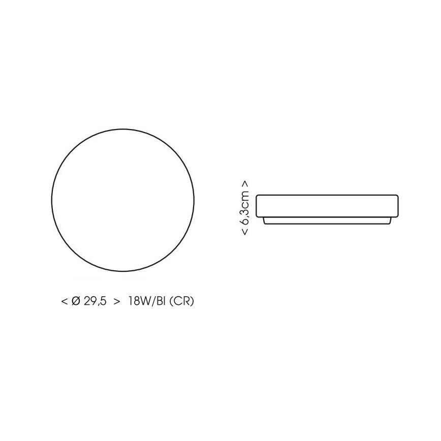 LED-Deckenleuchte für Badezimmer LIRA LED/18W/230V 4000K d 29,5 cm IP44 weiß