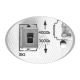 LED-Deckenleuchte für Außenbereiche MARTIN LED/15W/230V 3000/4000K d 30 cm IP65 weiß