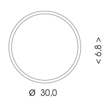 LED-Deckenleuchte für Außenbereiche MARTIN LED/15W/230V 3000/4000K d 30 cm IP65 schwarz