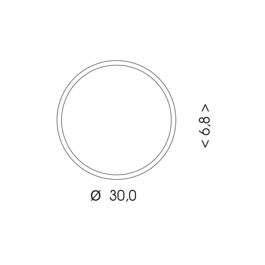 LED-Deckenleuchte für Außenbereiche MARTIN LED/15W/230V 3000/4000K d 30 cm IP65 schwarz