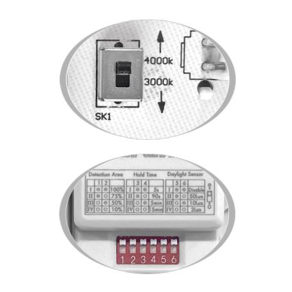 LED-Deckenleuchte für Außenbereiche mit Sensor MARTIN LED/15W/230V 3000/4000K d 30 cm IP65 weiß