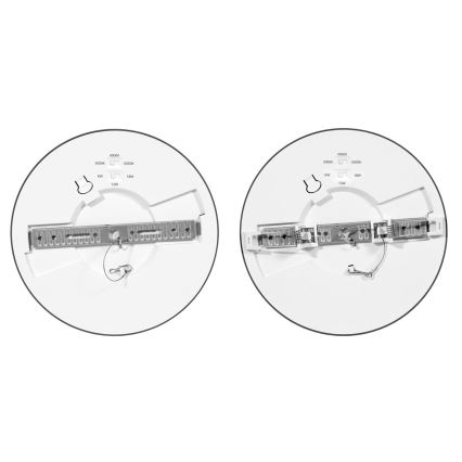 Dimmbare LED-Einbauleuchte mit Sensor LEXA LED/6/12/18W/230V 3000/4000/6000K d 22,5 cm schwarz