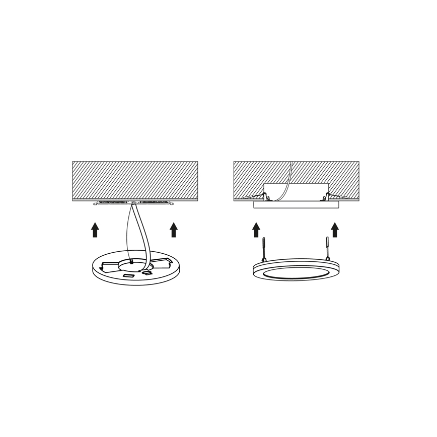 Dimmbares LED-Panel mit Sensor LEXA LED/12/18/24W/230V 3000/4000/6000K d 30 cm weiß