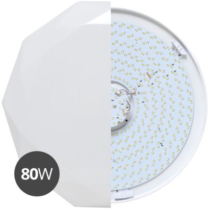 LED Dimmbare Deckenleuchte DIAMANT LED/80W/230V + Fernbedienung