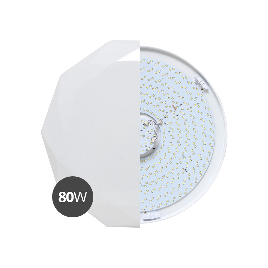 LED Dimmbare Deckenleuchte DIAMANT LED/80W/230V + Fernbedienung