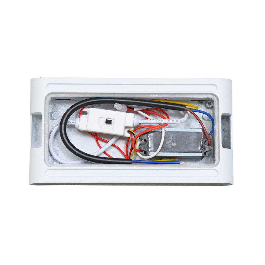 LED-Wandleuchte für Außenbereiche BRICK 2xLED/6W/230V 3000/4000/6500K IP65 weiß