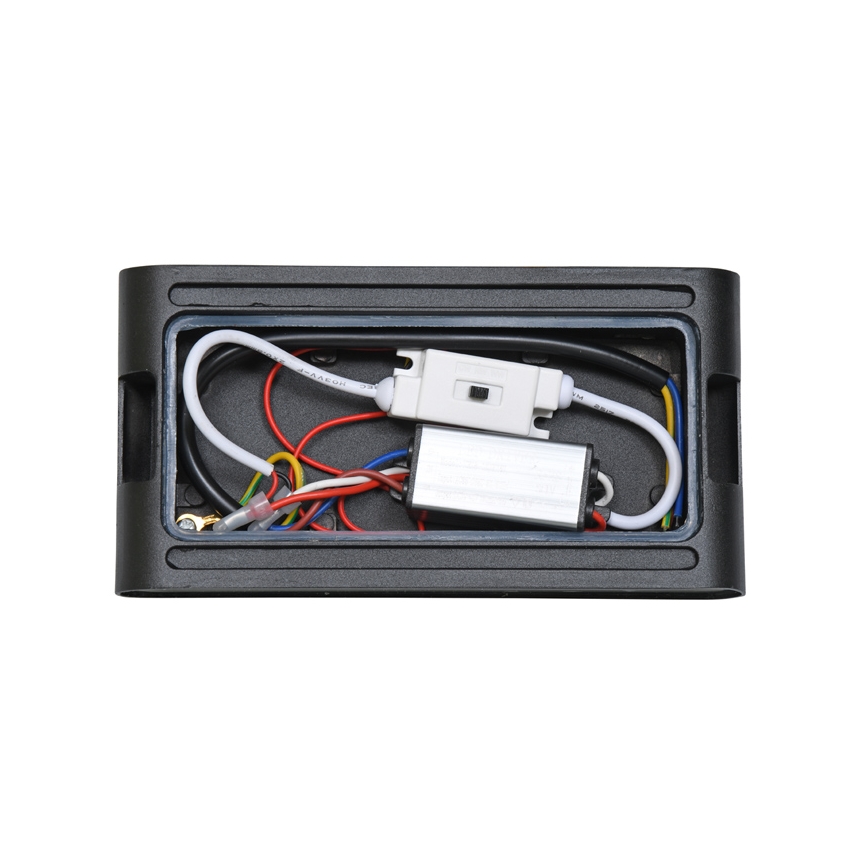 LED-Wandleuchte für Außenbereiche BRICK 2xLED/6W/230V 3000/4000/6500K IP65 schwarz