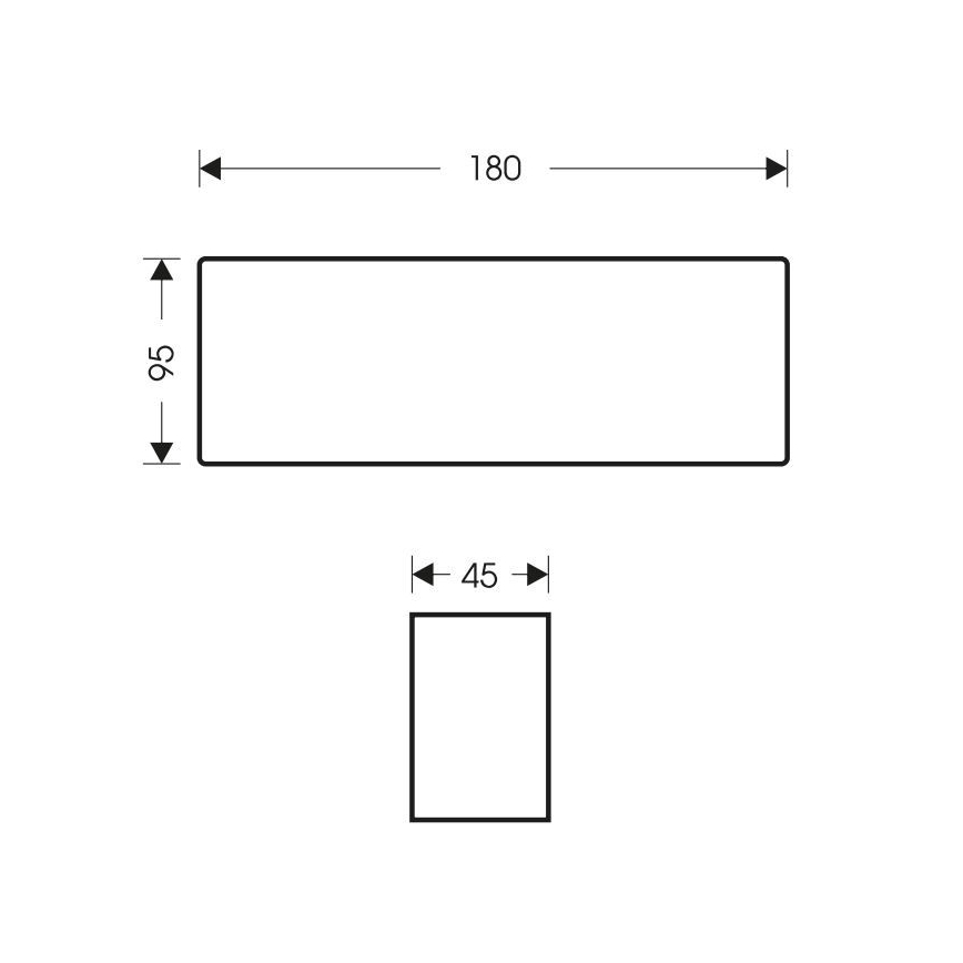 LED-Wandleuchte für Außenbereiche BRICK 2xLED/6W/230V 3000/4000/6500K IP65 schwarz