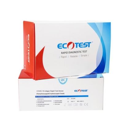 ECOTEST RAPID - Antigen-Schnelltest COVID-19, Packung 20 St.