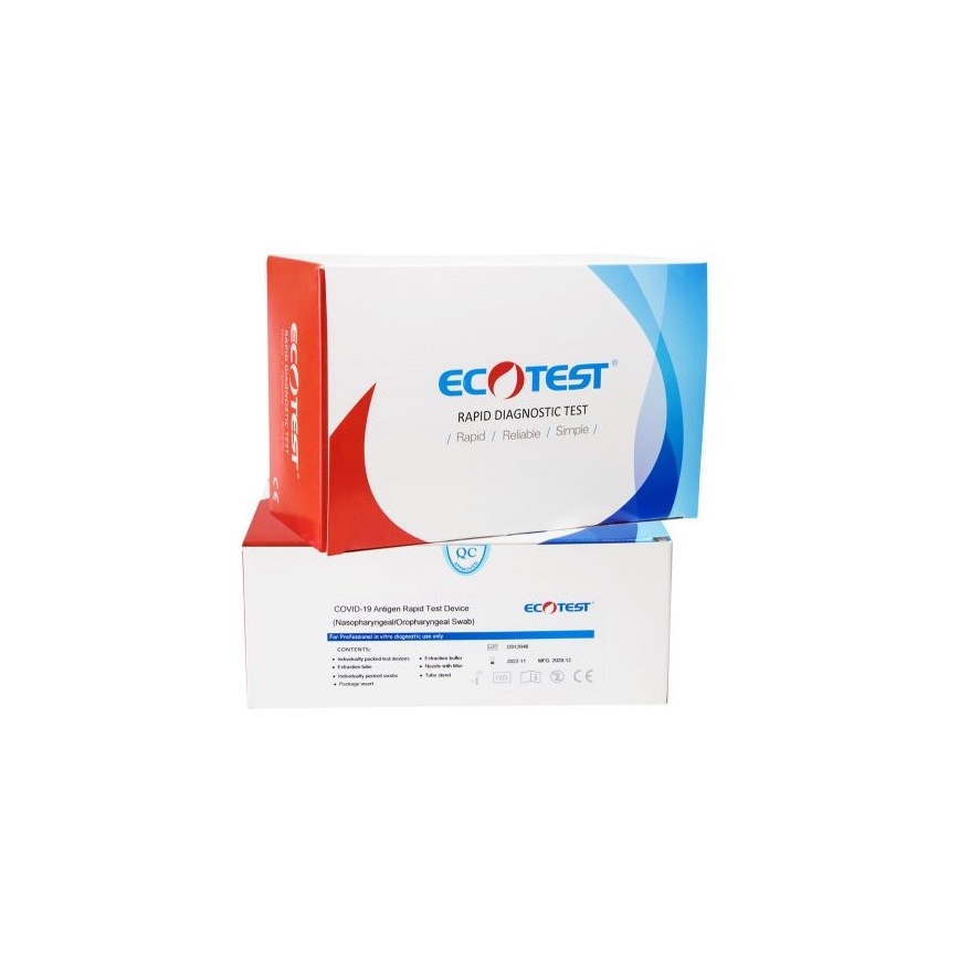 ECOTEST RAPID - Antigen-Schnelltest COVID-19, Packung 20 St.