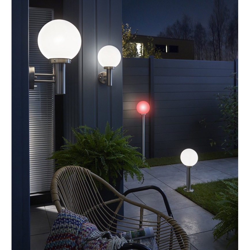 Eglo 18636 - LED RGB Dimmbare Außenlampe NISIA 1xE27/6W/230V IP44