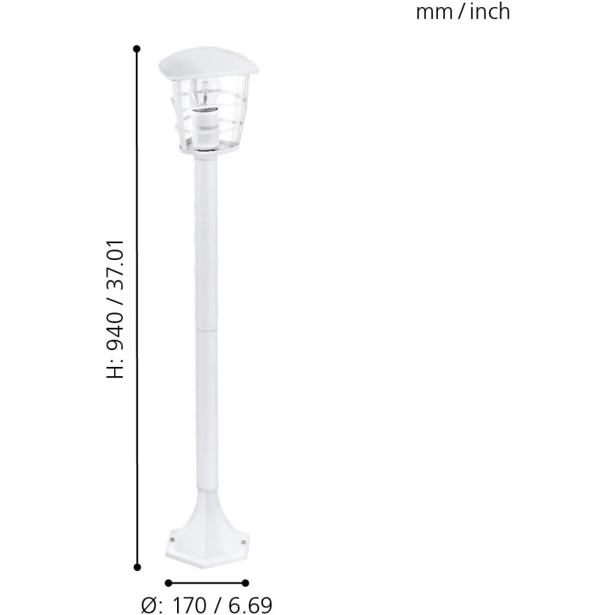 Eglo 18799 - ALORIA LED-Außenleuchte 1xE27/8,5W/230V IP44 weiß