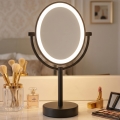 Eglo 201599 - Kosmetikspiegel mit LED-Hintergrundbeleuchtung LED/4W/4xAA IP65 schwarz