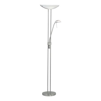 Eglo 25869 - Dimmbare Stehleuchte BAYA 1xR7s/230W/230V + 1xG9/33W matt Chrom