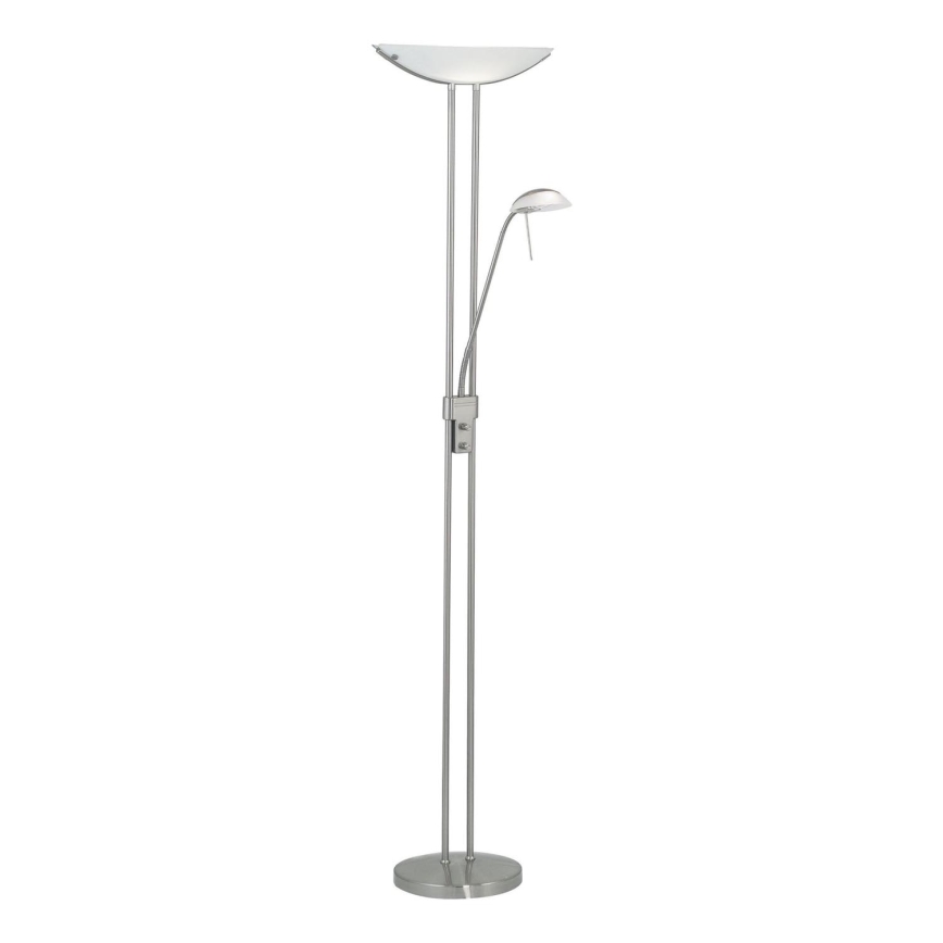 Eglo 25869 - Dimmbare Stehleuchte BAYA 1xR7s/230W/230V + 1xG9/33W matt Chrom