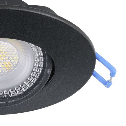 Eglo - 5er-Set LED-Einbauleuchte LED/4,9W/230V 2700/4000/6500K Ø 9 cm schwarz