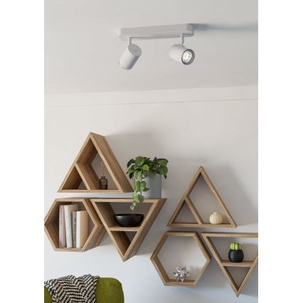 Eglo - Badezimmer-Spot 2x GU10/5W/230 V IP44 weiß