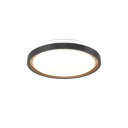Eglo 300684 - dimmbare LED-RGBW-Deckenleuchte MALERAMARA-Z LED/14W/230V 2700-6500K Ø 35,7 cm schwarz/gold + Fernbedienung