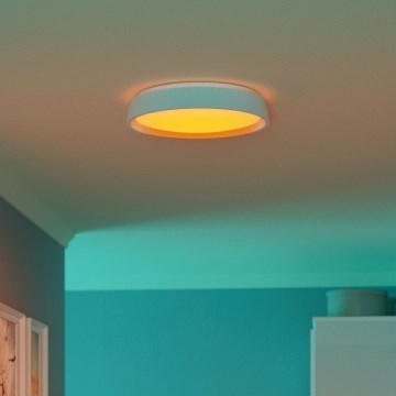 Eglo 300686 - LED RGBW dimmbare Deckenleuchte MASSIGNANO-Z LED/18,5W/230V weiß + Fernbedienung