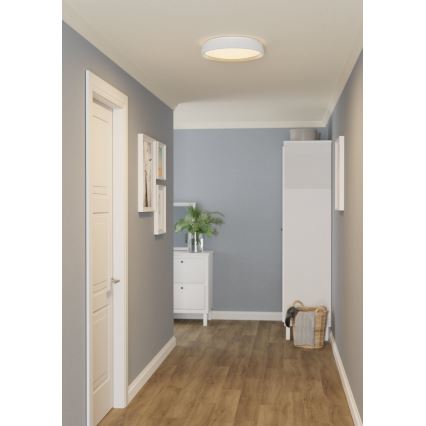 Eglo 300686 - LED RGBW dimmbare Deckenleuchte MASSIGNANO-Z LED/18,5W/230V weiß + Fernbedienung