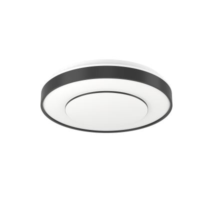 Eglo 300688 - LED RGBW dimmbare Deckenleuchte MONTERIGGIONI-Z LED/18,5 W/230 V 2700–6500 K Ø 38,4 cm schwarz + Fernbedienung