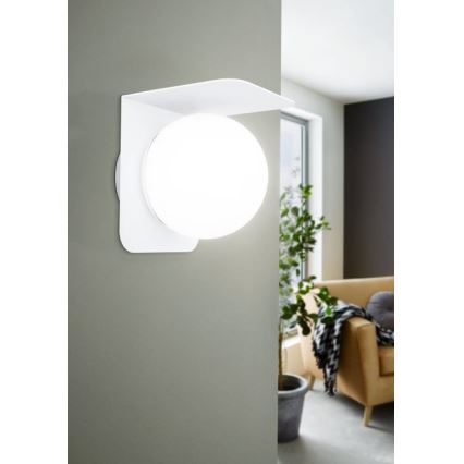 Eglo 31052 - Dimmbare LED-RGBW-Außenleuchte CORRIENTES 1xE27/9W/230V IP44 weiß