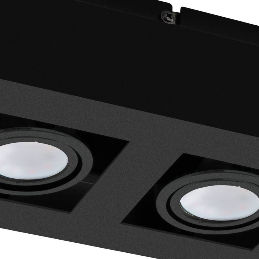 Eglo 31063 - LED-Deckenspot MENDOZA 2×LED / 4,7 W / 230 V / 3000 K, schwarz